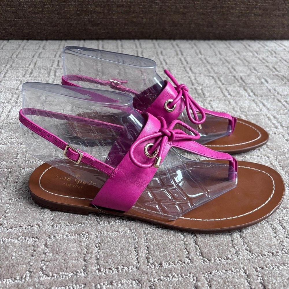 Kate Spade Fuchsia and Brown Women's Sandals